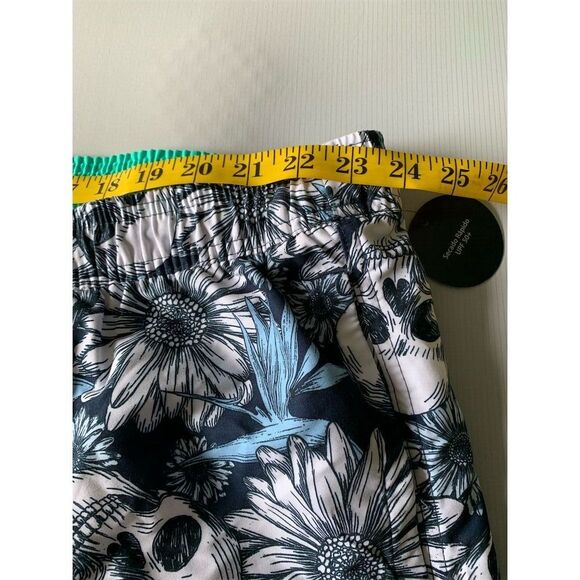 No‎ Boundaries Men's 3XL Skull Floral Swim Trunks Elastic Waist Multicolor - Picture 6 of 12